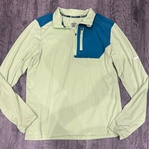 Tek Gear Mint and Navy Quarter-Zip Pullover